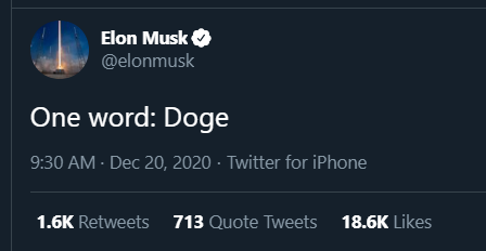 Elon musk dogecoin tweetleri