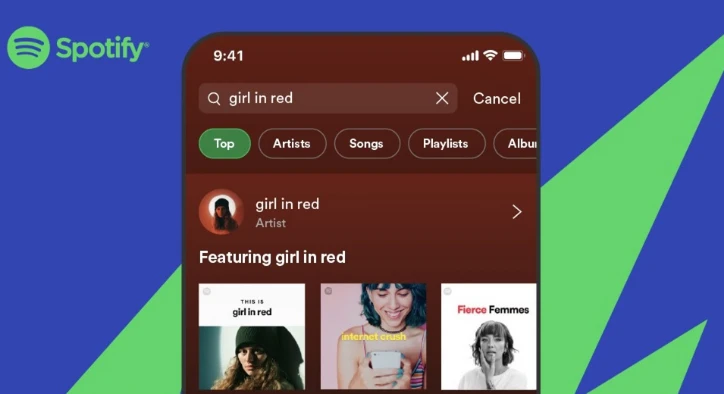 Spotify, iOS ve Android için Yeni Arama Filtreleri Sunuyor