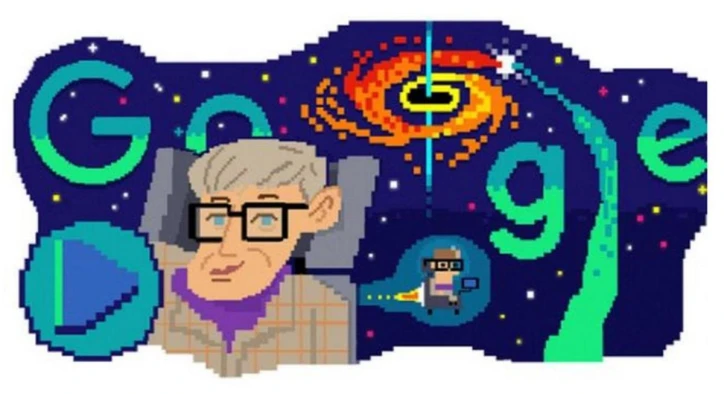 Google Ünlü Fizikçiyi Unutmadı: Stephen Hawking'e Özel Doodle